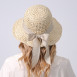 Капелюх із середніми полями жіночий в'язаний зі стрічкою-бантом папір бежевий КАТАЛІНА 734-180, фото 7