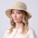 Капелюх із середніми полями жіночий в'язаний зі стрічкою-бантом папір бежевий КАТАЛІНА 734-180, фото 5