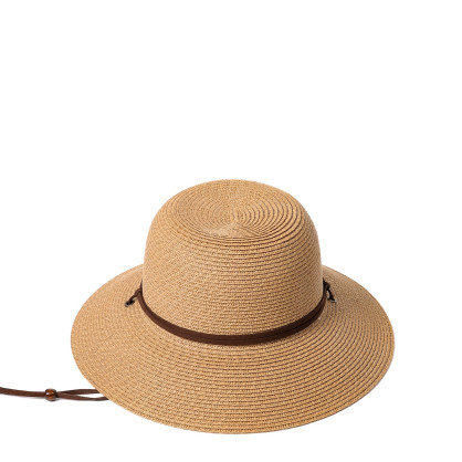 Капелюх із середніми полями жіночий з мотузкою-зав'язкою папір бежевий ДАЛІЯ 734-333 Капелюх із середніми полями жіночий з мотузкою-зав'язкою папір бежевий ДАЛІЯ 734-333