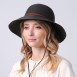 Шляпа со средними полями женская с веревкой-завязкой бумага черная ДАЛИЯ 734-340, фото 4