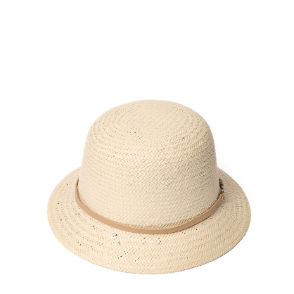 Капелюх із середніми полями жіночий з шкіряним ремінцем папір бежевий СИНТІЯ 734-418 Капелюх із середніми полями жіночий з шкіряним ремінцем папір бежевий СИНТІЯ 734-418