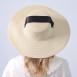 Шляпа с широкими полями женская с лентой-завязкой бумага бежевая ПЕРИС 735-187, фото 8