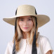 Шляпа с широкими полями женская с лентой-завязкой бумага бежевая ПЕРИС 735-187, фото 7