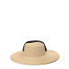 Шляпа с широкими полями женская с лентой-завязкой бумага бежевая ПЕРИС 735-187, фото 2