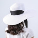 Шляпа с широкими полями женская с лентой-завязкой бумага белая ПЕРИС 735-194, фото 5