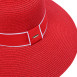 Шляпа с широкими полями женская с лентой бумага красная САБРИНА 735-217, фото 3