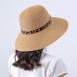 Шляпа со средними полями женская с ремешком целлюлоза бежевая АЛТА 808-300, фото 4