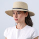 Шляпа канотье женская с ремешком целлюлоза бежевая ЭВОРА 808-324, фото 3