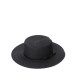 Шляпа канотье женская с ремешком целлюлоза черная ЭВОРА 808-348, фото 1