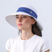 Шляпа со средними полями женская с лентой-бантом целлюлоза белая СЕУЛ 808-355, фото 4