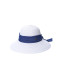 Шляпа со средними полями женская с лентой-бантом целлюлоза белая СЕУЛ 808-355