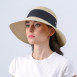 Шляпа со средними полями женская с лентой-бантом целлюлоза бежевая СЕУЛ 808-362, фото 4