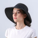 Шляпа со средними полями женская с лентой-бантом целлюлоза черная СЕУЛ 808-379, фото 4
