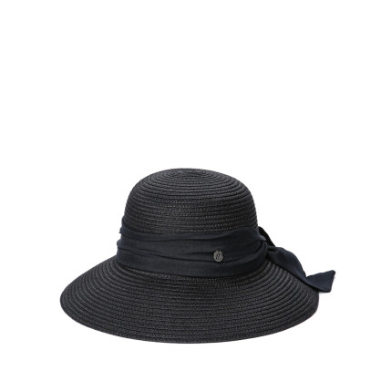Капелюх із середніми полями жіночий з стрічкою-бантом целюлоза чорний СЕУЛ 808-379