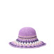 Шляпа со средними полями женская вязаная целлюлоза фиолетовая БАНБЕРИ 819-245, фото 2