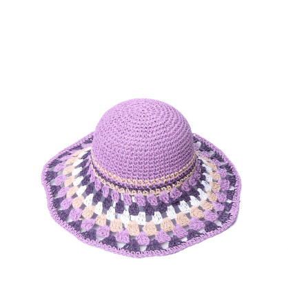Капелюх із середніми полями жіночий в'язаний целюлоза фіолетовий БАНБЕРІ 819-245