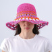 Шляпа со средними полями женская вязаная целлюлоза розовая БАНБЕРИ 819-276, фото 4