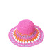Шляпа со средними полями женская вязаная целлюлоза розовая БАНБЕРИ 819-276, фото 1