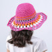 Шляпа со средними полями женская вязаная целлюлоза розовая БАНБЕРИ 819-276, фото 5