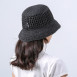 Панама женская вязаная целлюлоза черная ЛИЕНЦ 819-856, фото 4
