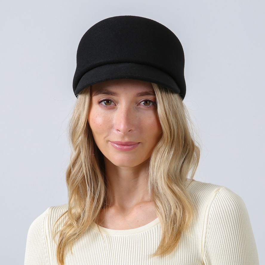 Шляпа жокейка женская шерсть черная АГУНА 892-972, фото 5