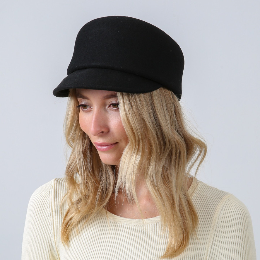 Шляпа жокейка женская шерсть черная АГУНА 892-972, фото 4