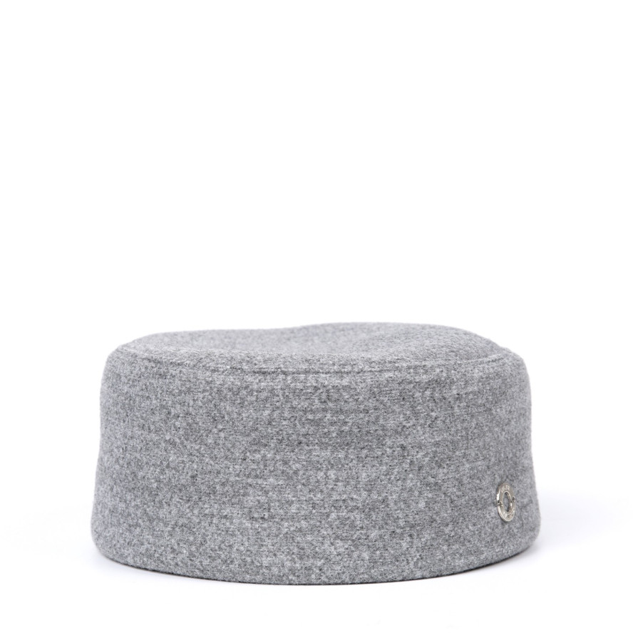 Шляпа таблетка женская шерсть серая ТЕМАРИ 953-659, фото 1