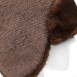 Шапка вушанка жіноча ангора зі штучним хутром коричнева ДЕМА 581-142, фото 3