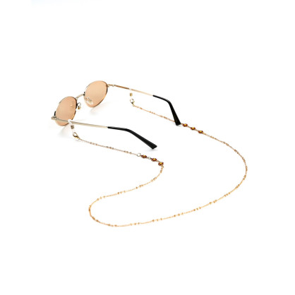 Ланцюжок для окулярів металевий з червоними квітами 776-388