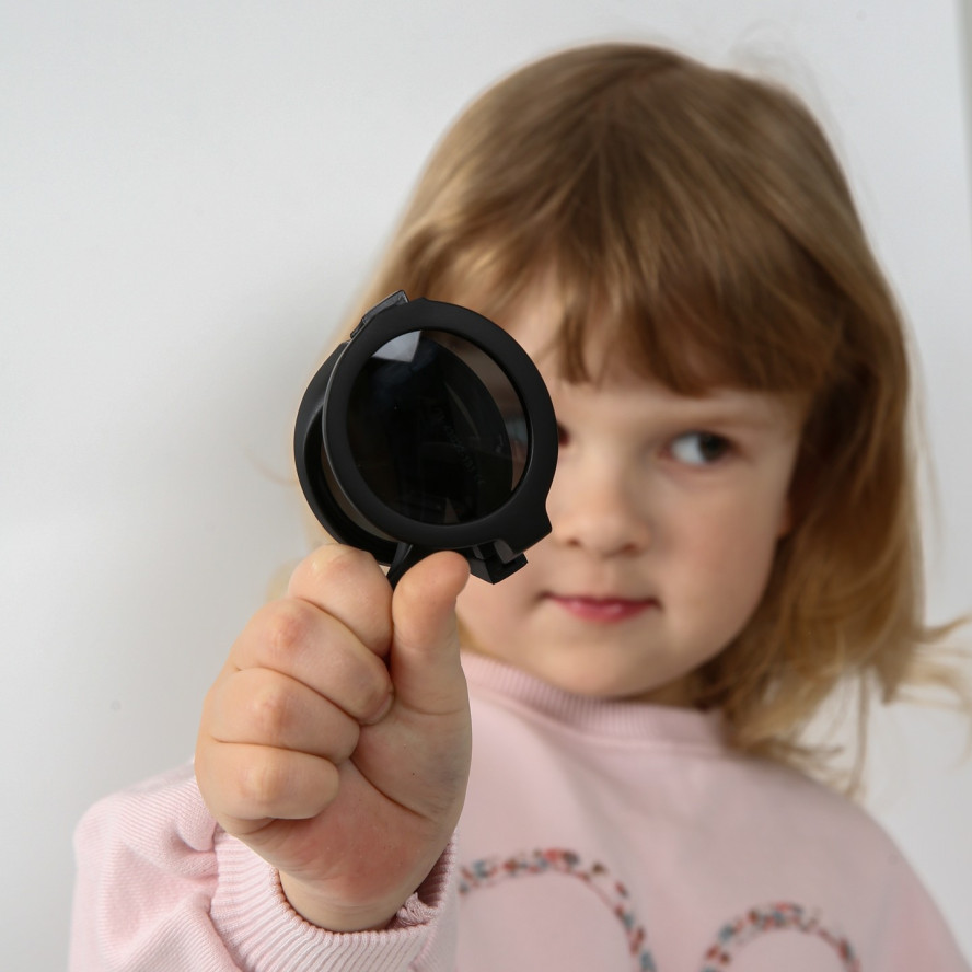 Сонцезахисні окуляри-трансформери з поляризацією дитячі Круглі 770-805, фото 11