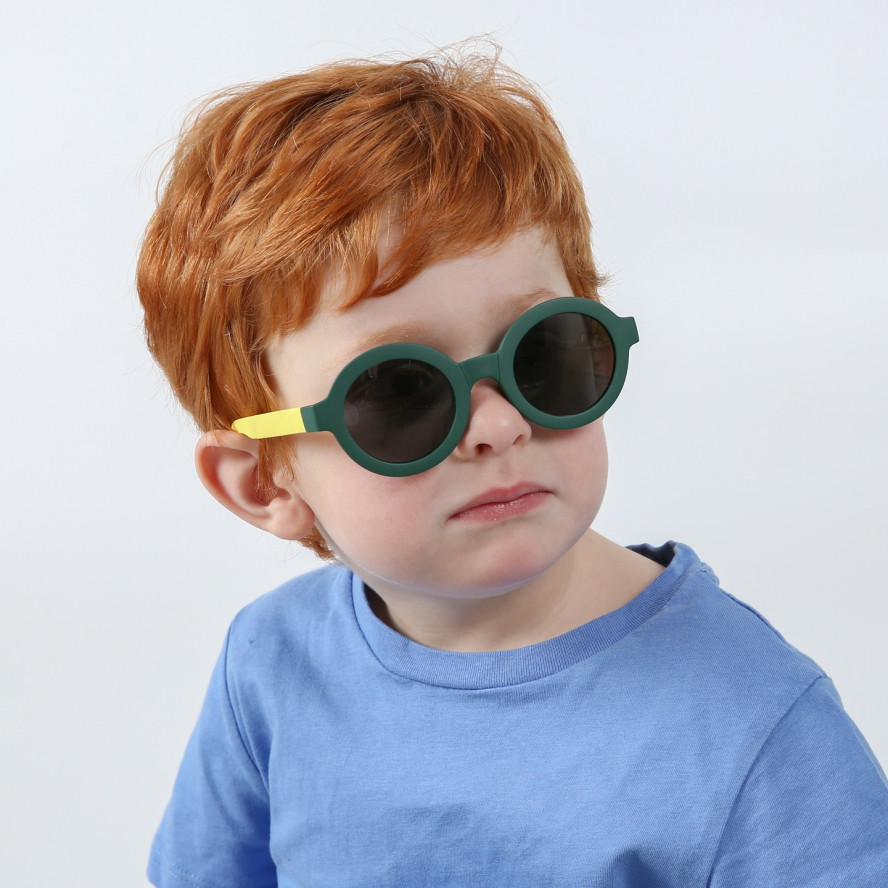 Сонцезахисні окуляри-трансформери з поляризацією дитячі Круглі 770-805, фото 8