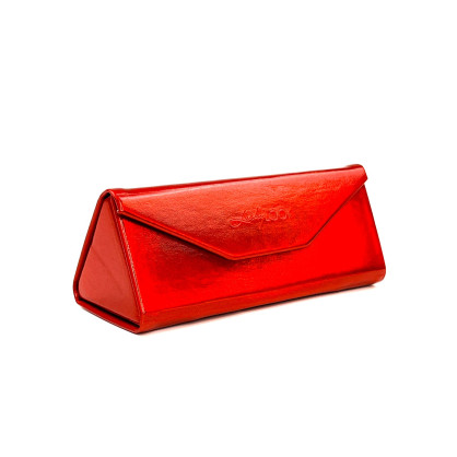 Футляр-чохол для окулярів екошкіра червоний 544-024 Футляр-чохол для окулярів екошкіра червоний 544-024