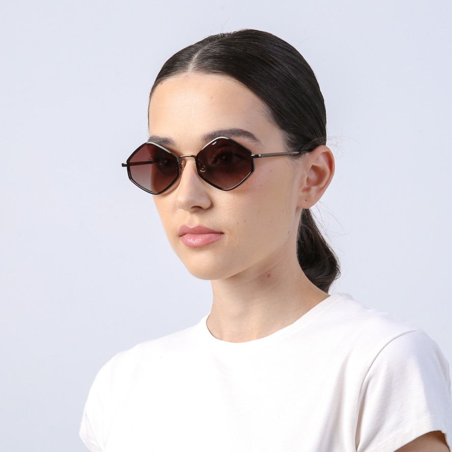 Сонцезахисні окуляри з поляризацією Геометрія жіночі 854-810, фото 4