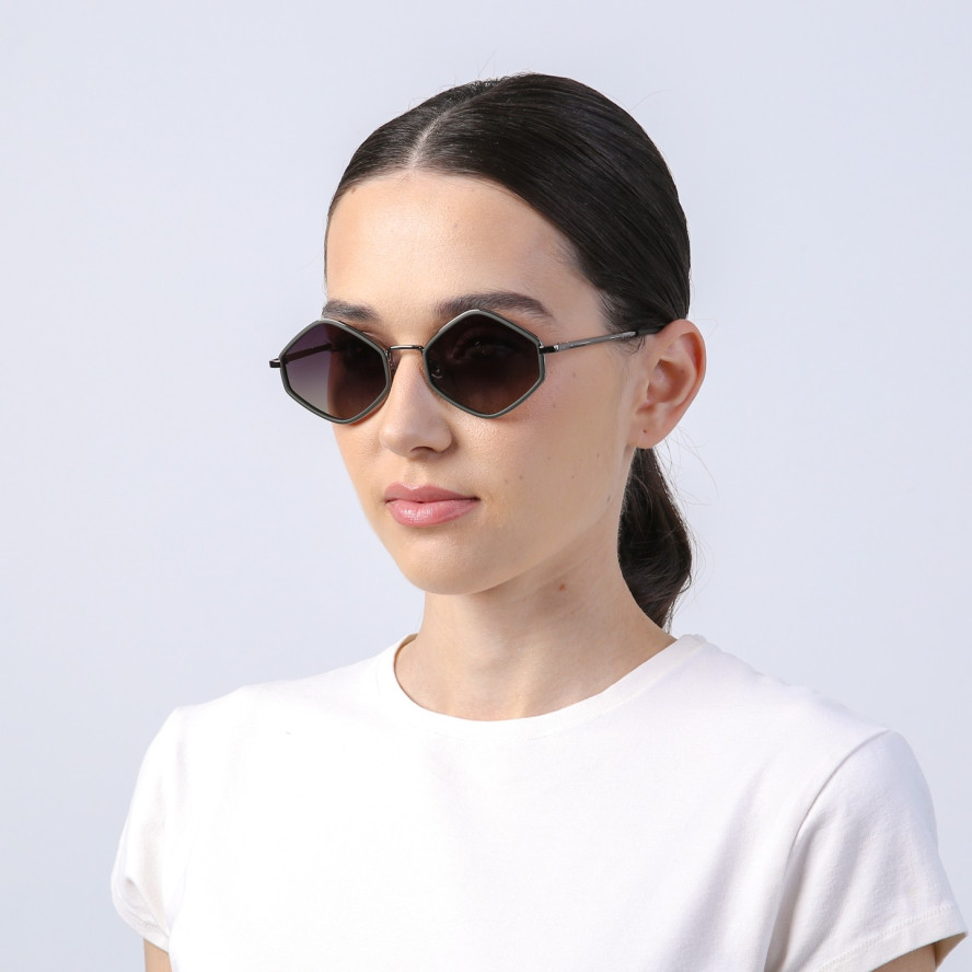 Сонцезахисні окуляри з поляризацією Геометрія жіночі 854-827, фото 4