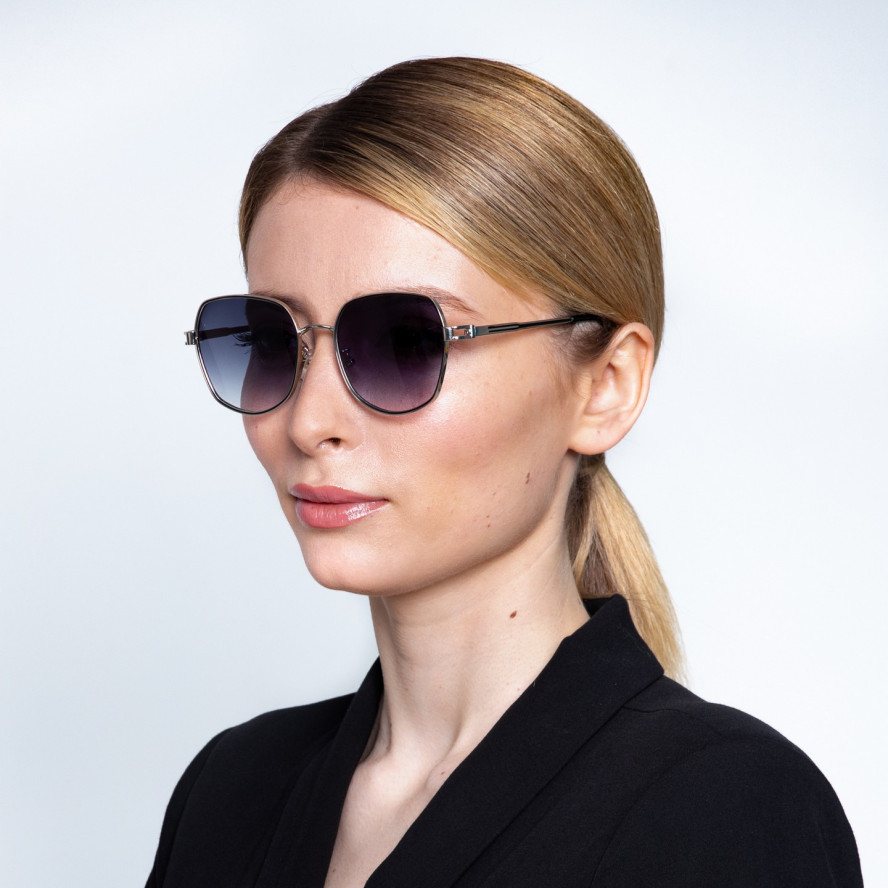Сонцезахисні окуляри Фешн-класика жіночі 105-164, фото 4