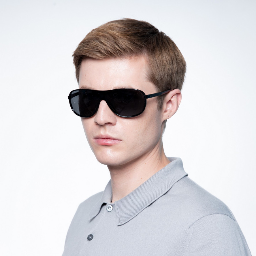 Сонцезахисні окуляри з поляризацією Маска чоловічі 199-491, фото 4