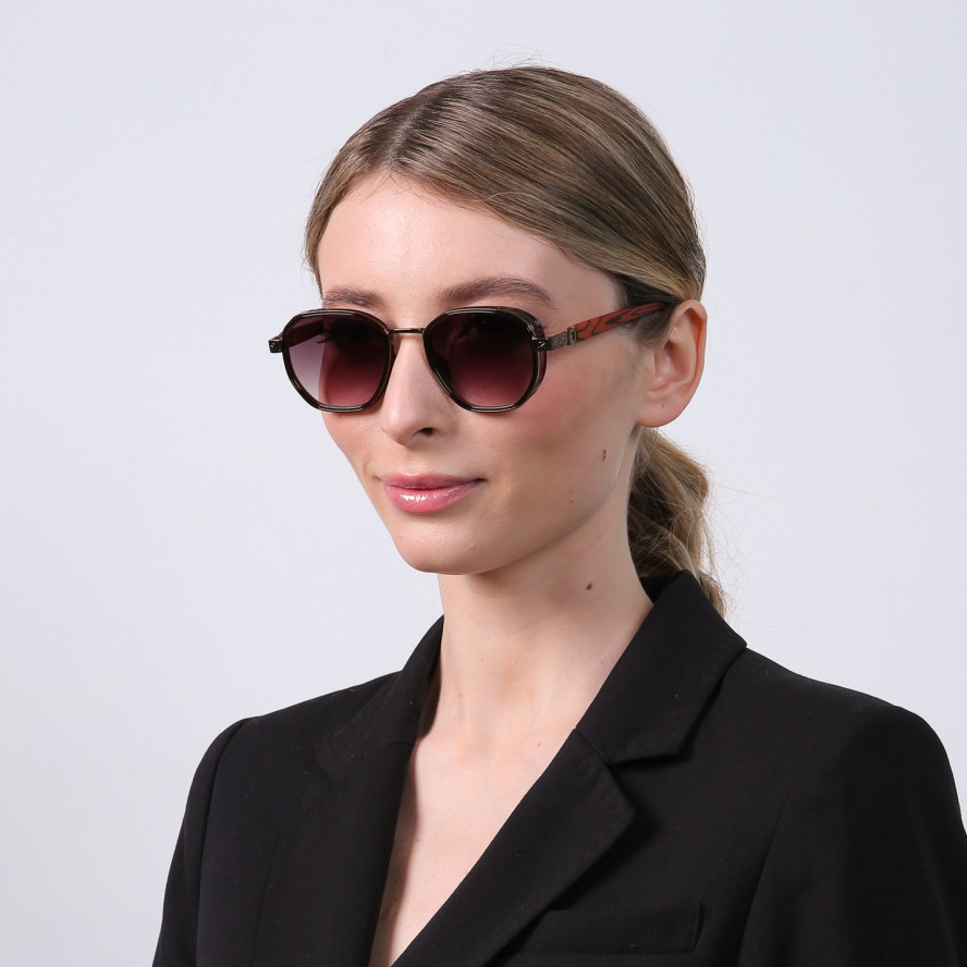 Сонцезахисні окуляри Фешн-класика жіночі 383-104, фото 4