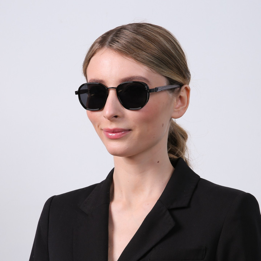 Сонцезахисні окуляри Фешн-класика жіночі 383-111, фото 4