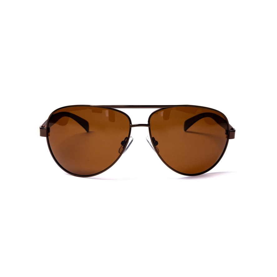 Сонцезахисні окуляри з поляризацією Авіатори чоловічі 383-531, фото 2