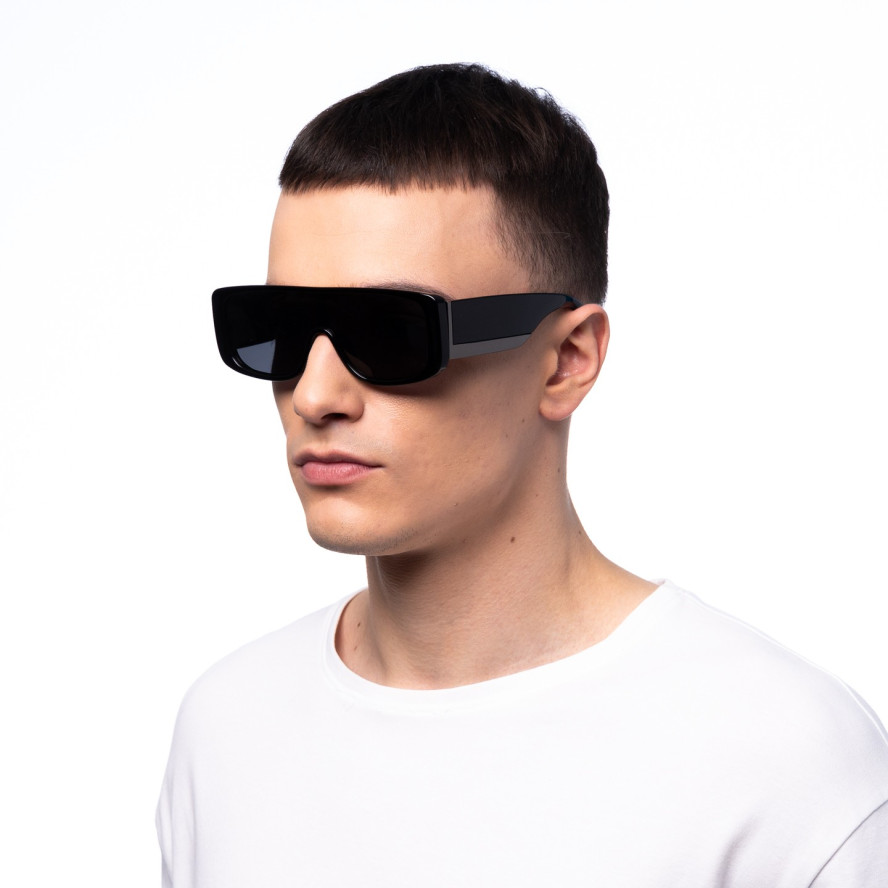 Сонцезахисні окуляри з поляризацією Маска чоловічі 384-682, фото 4