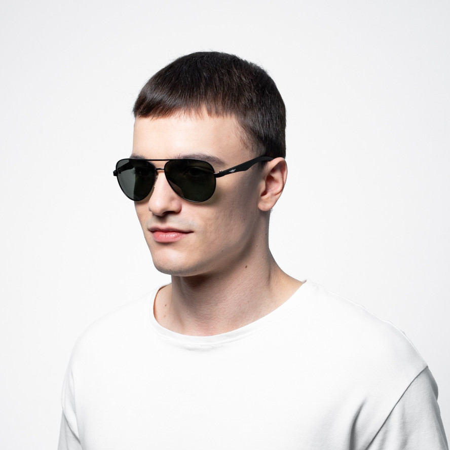 Сонцезахисні окуляри з поляризацією Авіатори чоловічі 469-051, фото 4