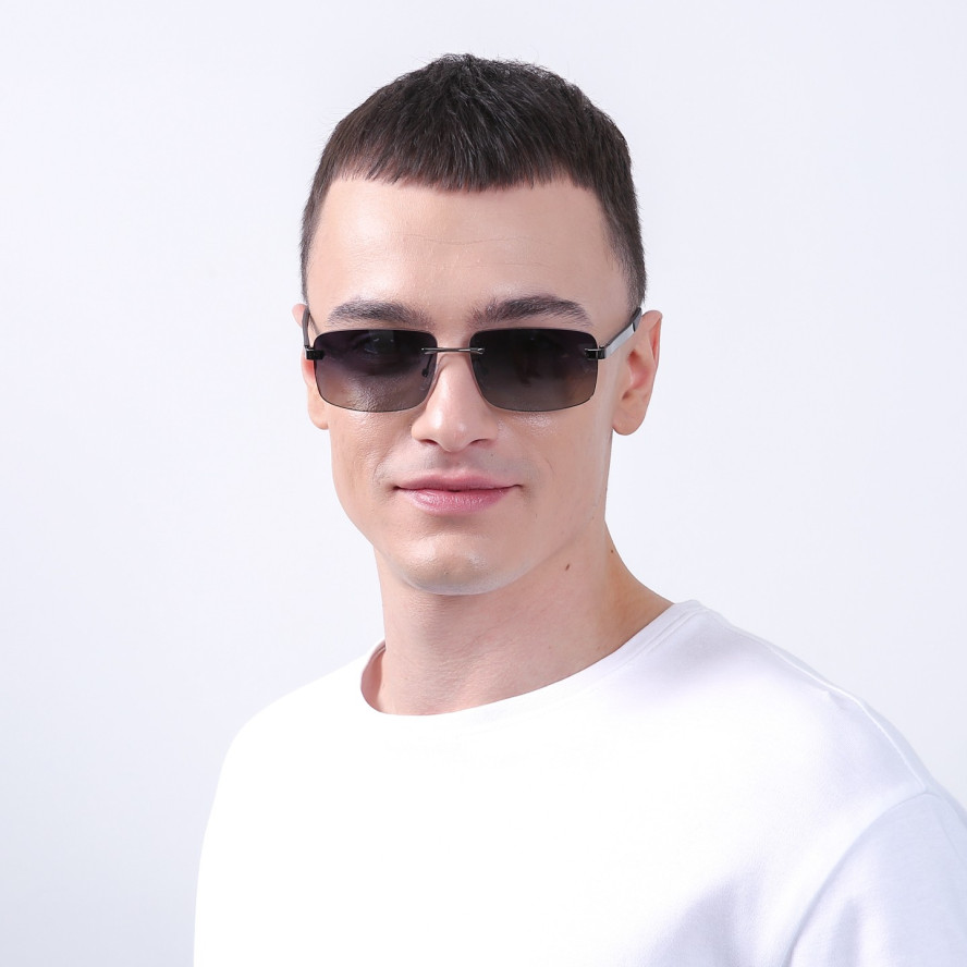 Сонцезахисні окуляри з поляризацією Прямокутні чоловічі 724-617, фото 5