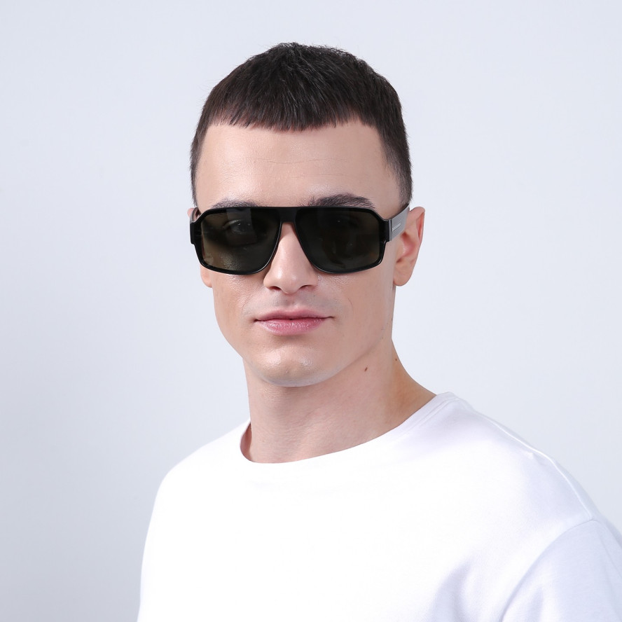 Сонцезахисні окуляри з поляризацією Маска чоловічі 724-785, фото 5