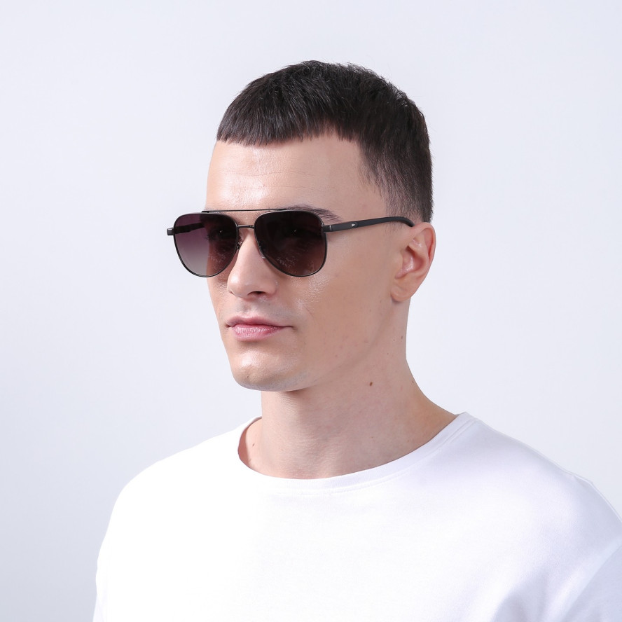 Сонцезахисні окуляри з поляризацією Авіатори чоловічі 725-010, фото 4