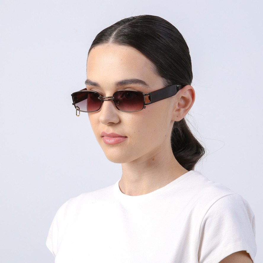 Сонцезахисні окуляри Прямокутні жіночі 843-035, фото 4