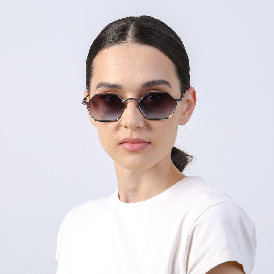 Сонцезахисні окуляри з поляризацією Геометрія жіночі 848-153, фото 5