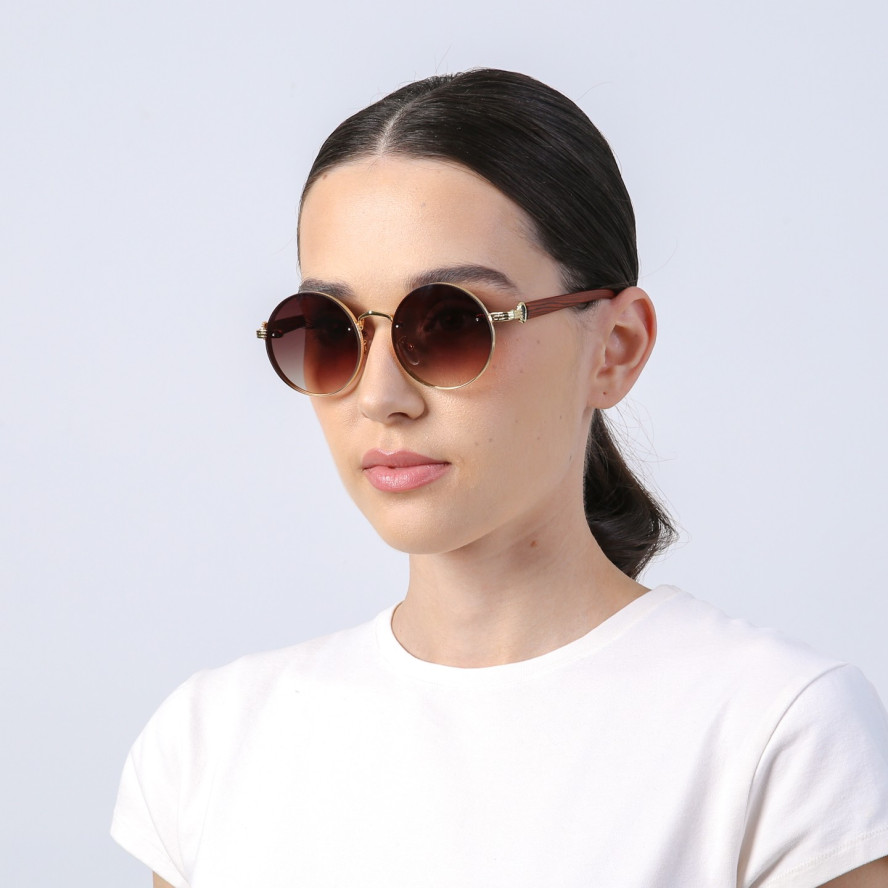 Сонцезахисні окуляри Круглі жіночі 849-501, фото 4