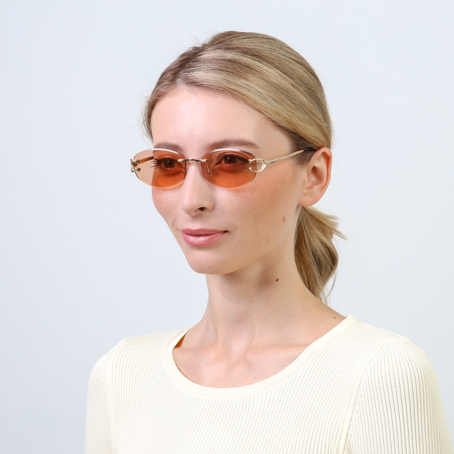 Сонцезахисні окуляри Геометрія жіночі 856-929, фото 4