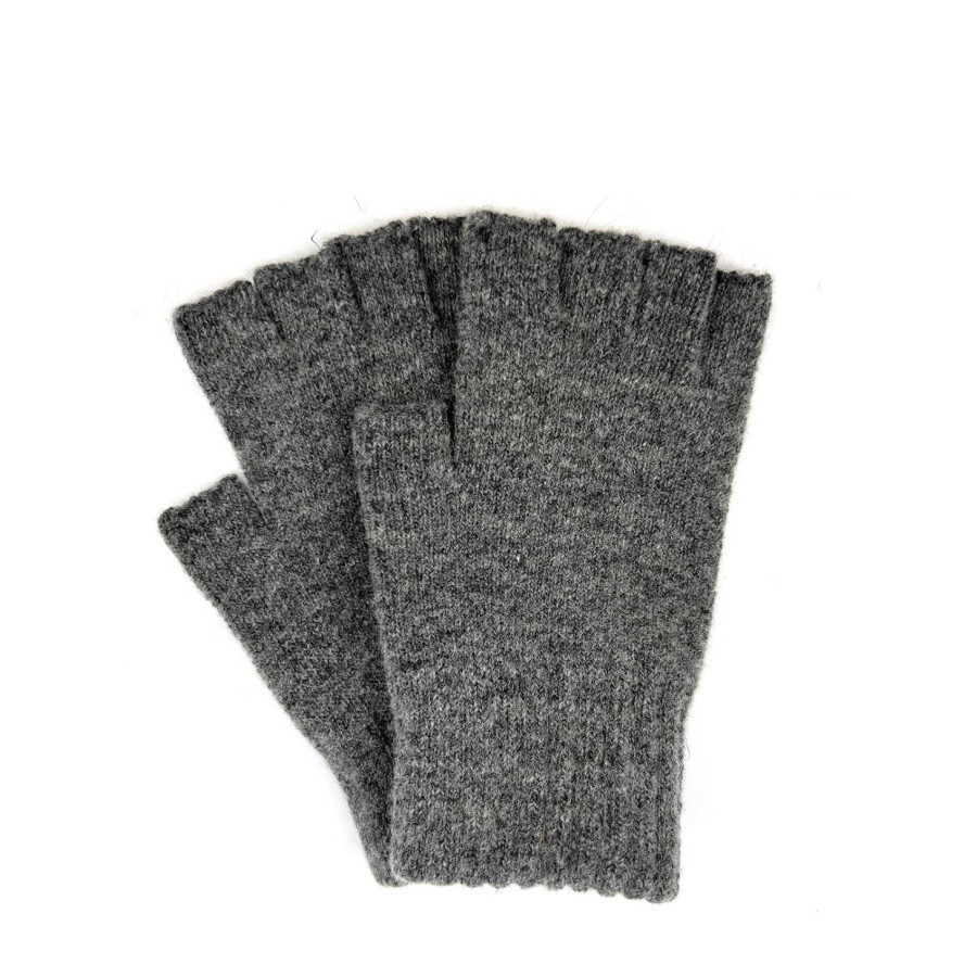 Мітенки жіночі вовна сірі 060-128, фото 1