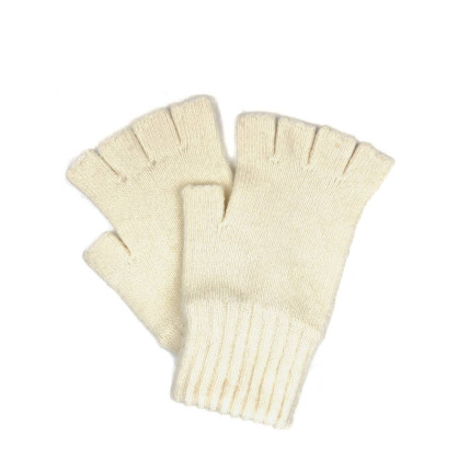 Мітенки жіночі вовна молочні МУЗІ 060-142